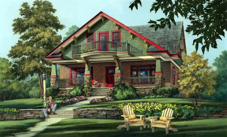 House Plan 86346 Elevation