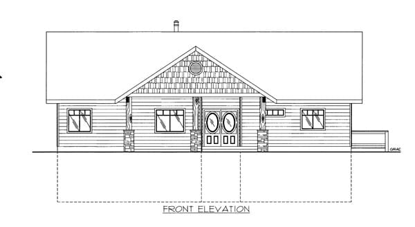 House Plan 86540 Elevation