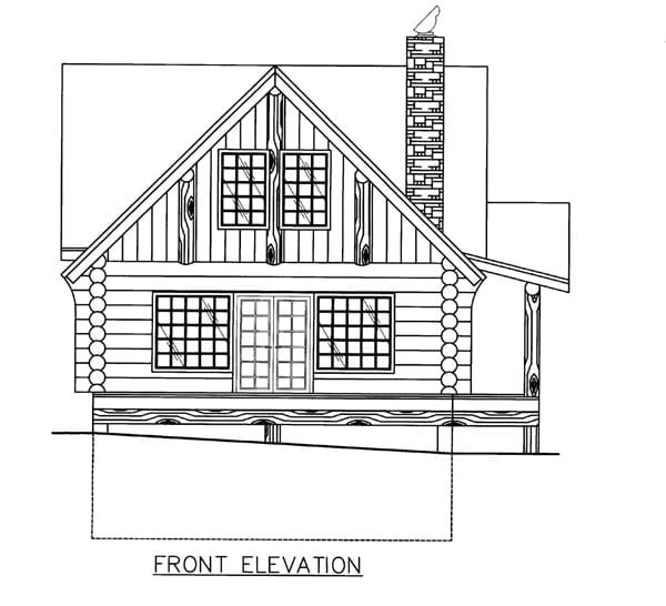 House Plan 86608 Elevation