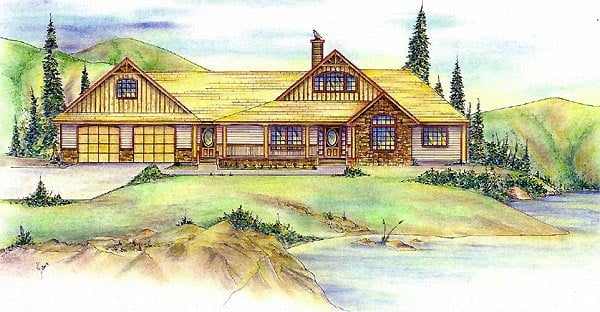 House Plan 86849 Elevation