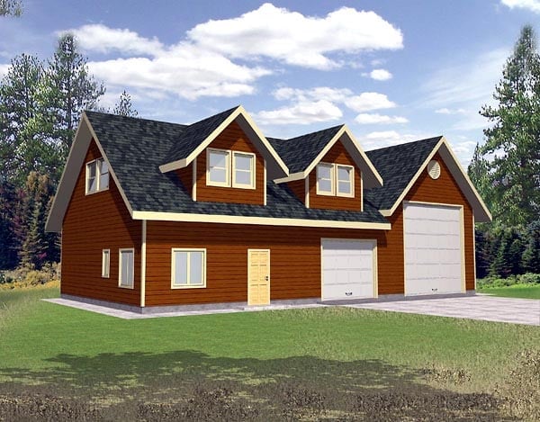 Garage Plan 86888 - 3 Car Garage Elevation