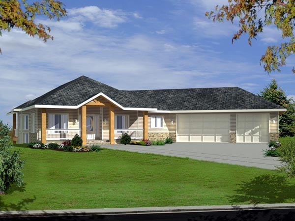 House Plan 87203 Elevation