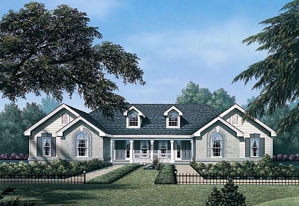 Multi-Family Plan 87346 Elevation