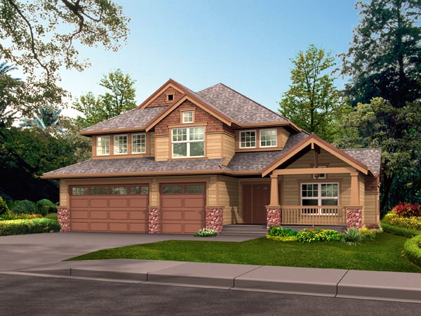 Plan 87423 | Traditional Style with 4 Bed, 3 Bath, 3 Car Garage