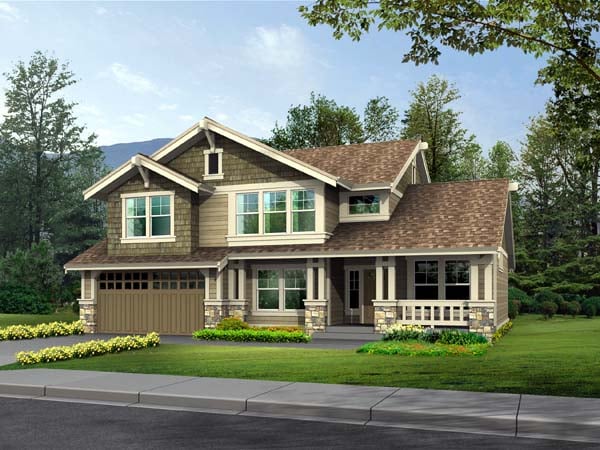 Plan 87500 | Craftsman Style with 4 Bed, 3 Bath, 2 Car Garage