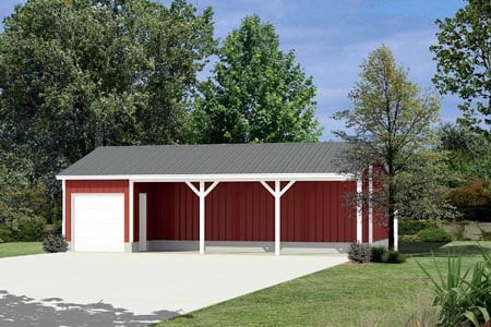 Garage Plan 87874 - 0 Car Garage Elevation