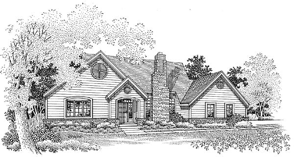 House Plan 88232 Elevation