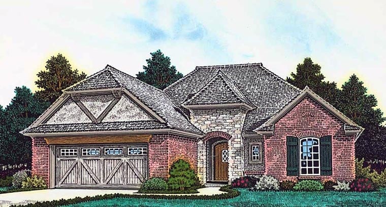 House Plan 89404 Elevation
