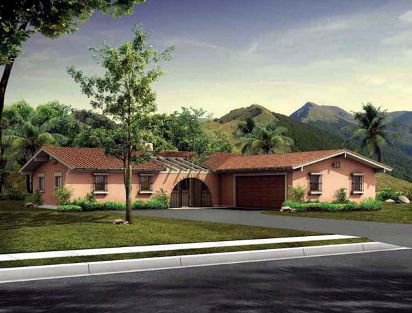 House Plan 90222 Elevation