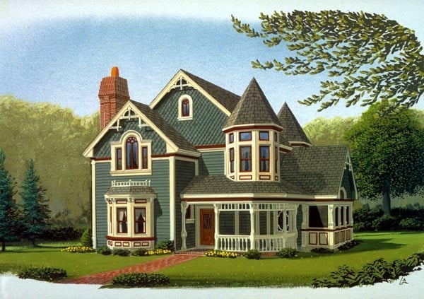 Victorian House Plan 90342 With 3 Bed, Victorian Stick Style House Plans