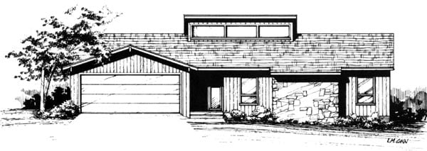 House Plan 90403 Elevation