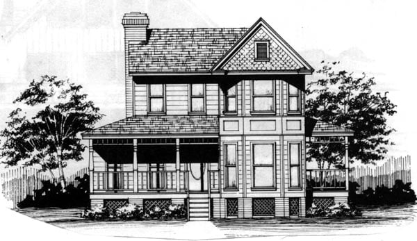 House Plan 90406 Elevation