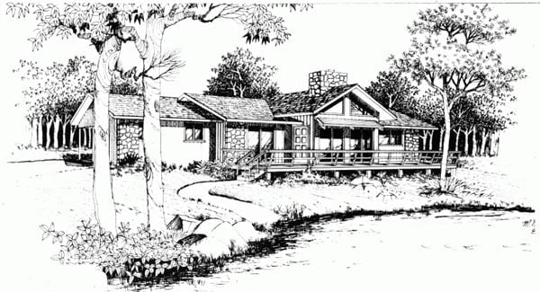 House Plan 90414 Elevation