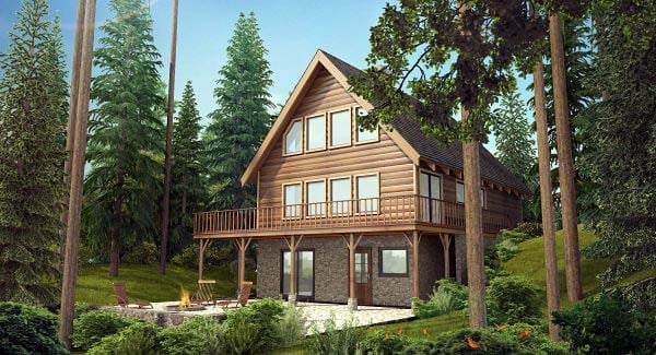 House Plan 90822 Elevation