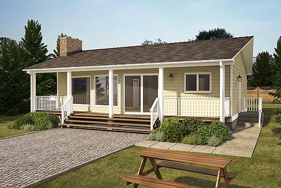 House Plan 90934 Elevation