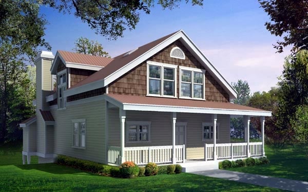 House Plan 91623 Elevation