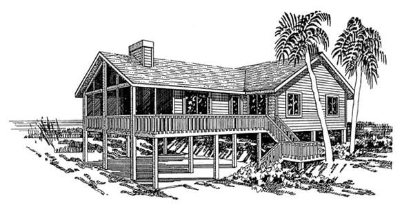 House Plan 92803 Elevation