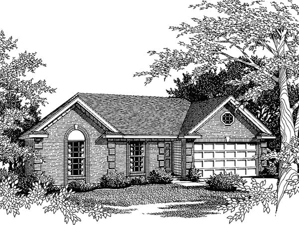 House Plan 93017 Elevation