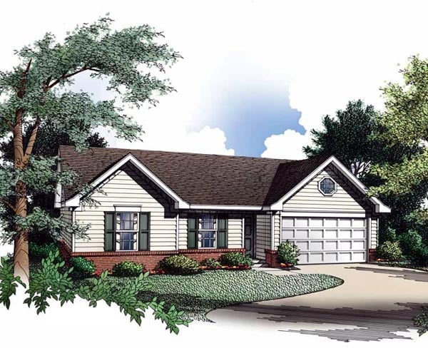House Plan 93018 Elevation
