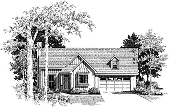 House Plan 93403 Elevation