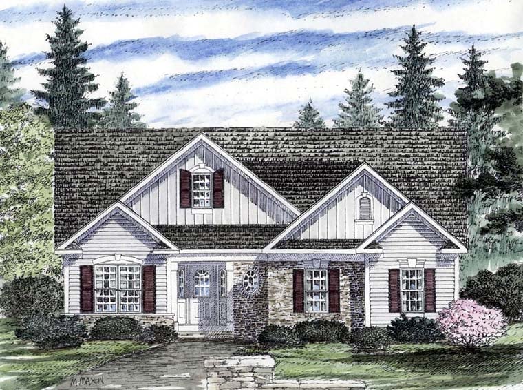 Plan 94181 | Ranch Style with 2 Bed, 2 Bath, 2 Car Garage