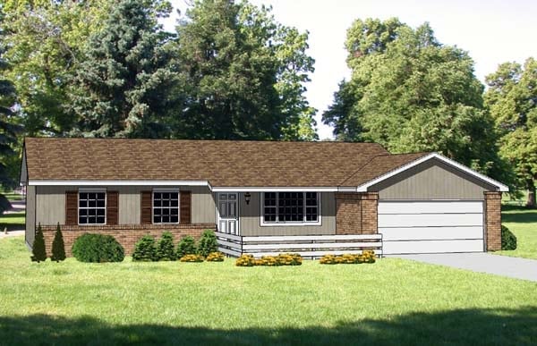 House Plan 94407 Elevation