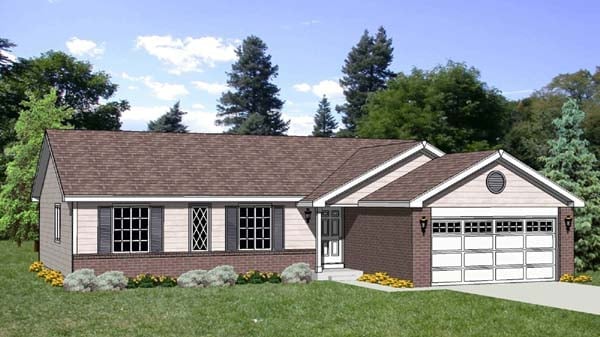House Plan 94439 Elevation