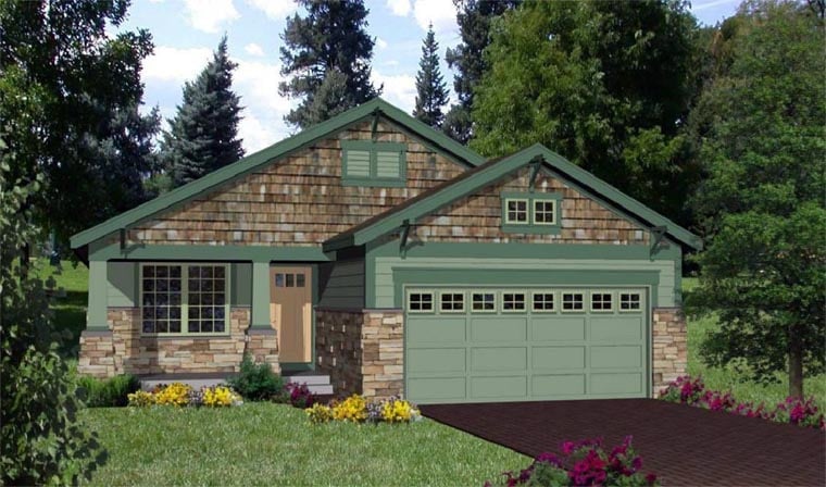 House Plan 94472 Elevation