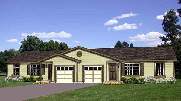 Multi-Family Plan 94482 Elevation