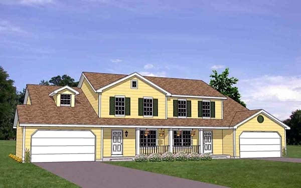 Multi-Family Plan 94483 Elevation