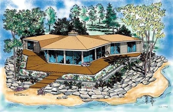 House Plan 95001 Elevation