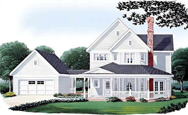 House Plan 95569 Elevation