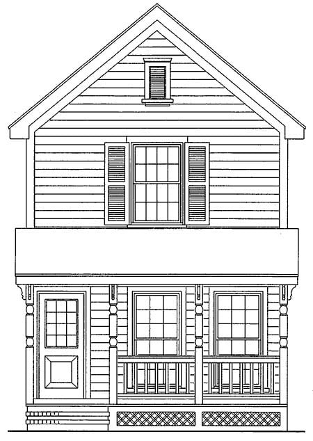 House Plan 95707 Elevation