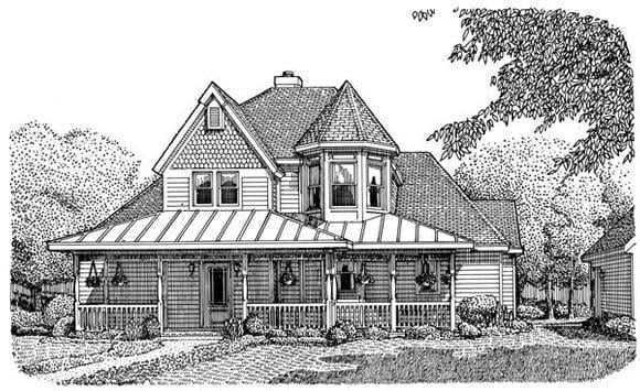 House Plan 95738 Elevation