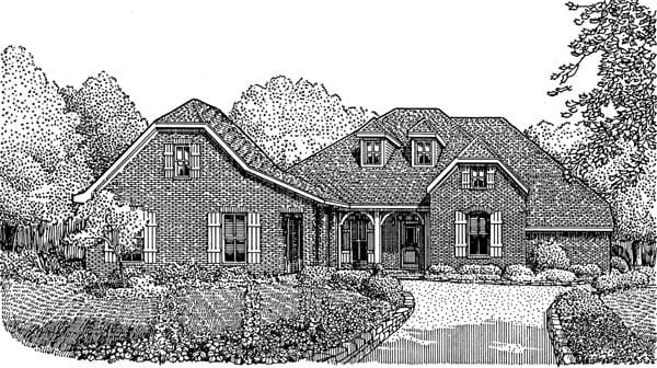 House Plan 95740 Elevation