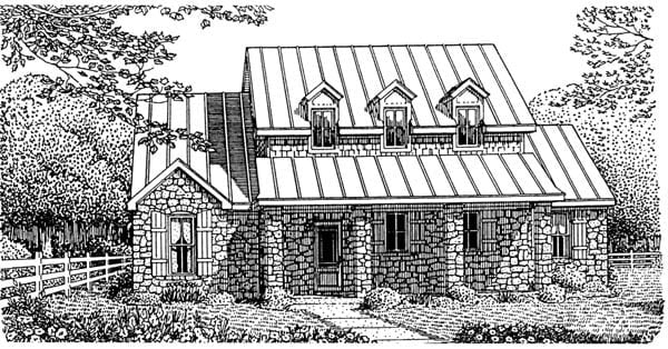 House Plan 95741 Elevation