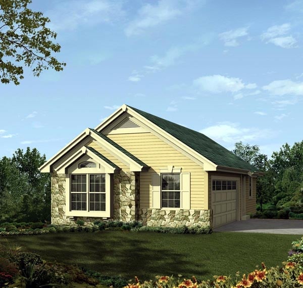 Garage Plan 95937 - 2 Car Garage Elevation