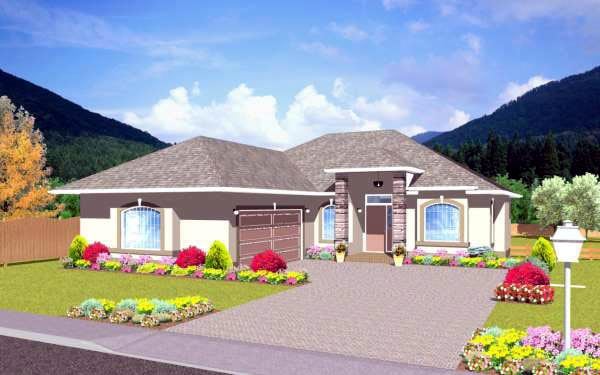 House Plan 96210 Elevation