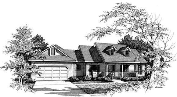House Plan 96506 Elevation