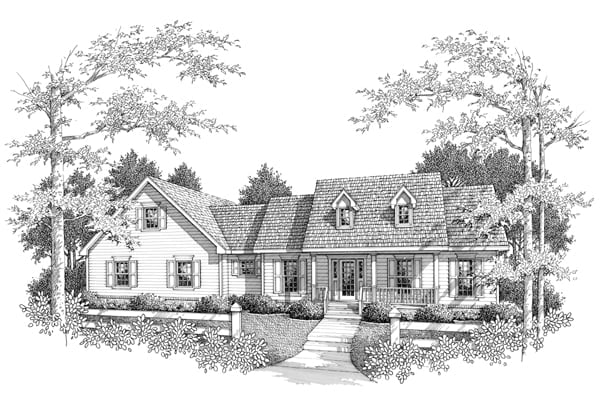 House Plan 96556 Elevation