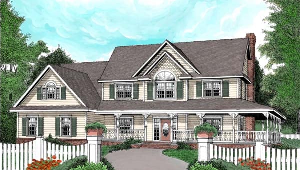 House Plan 96838 Elevation