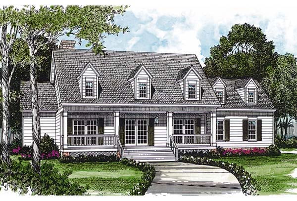 Farmhouse Style with 3 Bed, 3 Bath, 2 Car Garage - Plan 96990