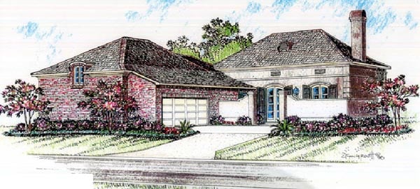 House Plan 97503 Elevation