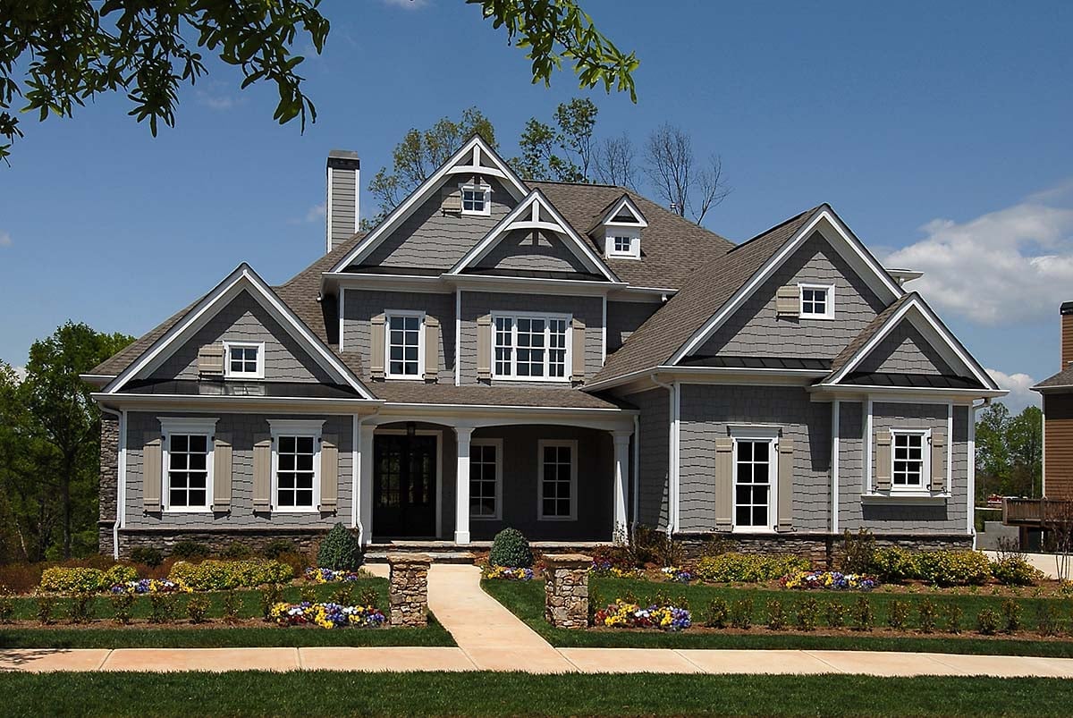 Craftsman, Traditional House Plan 97679 with 4 Bed, 4 Bath, 3 Car Garage Elevation