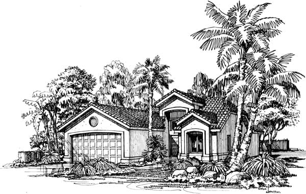 House Plan 98339 Elevation