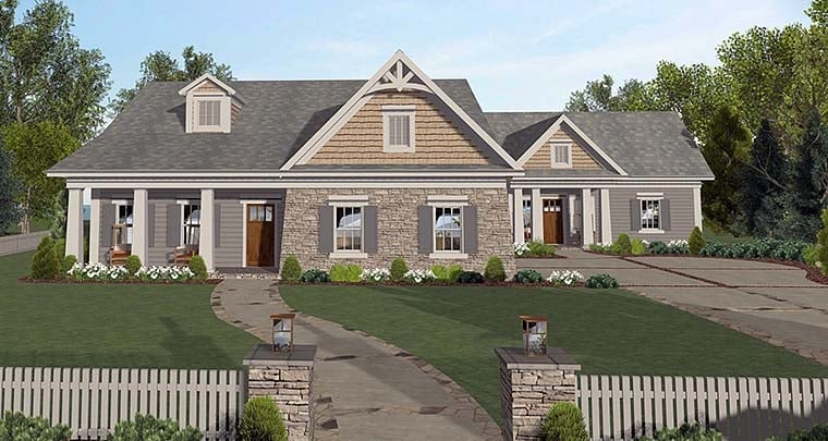 House Plan 98401 Elevation