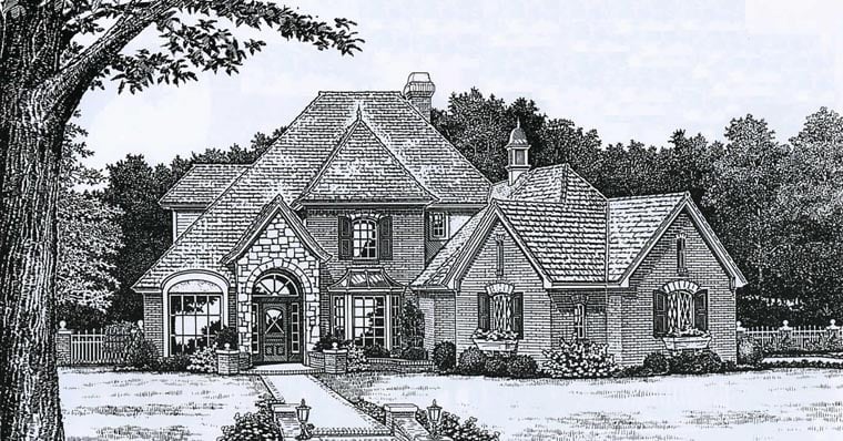 House Plan 98568 Elevation