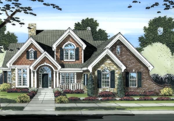 House Plan 98603 Elevation
