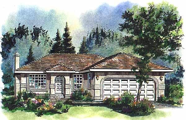 House Plan 98805 Elevation