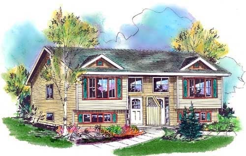 Multi-Family Plan 98881 Elevation